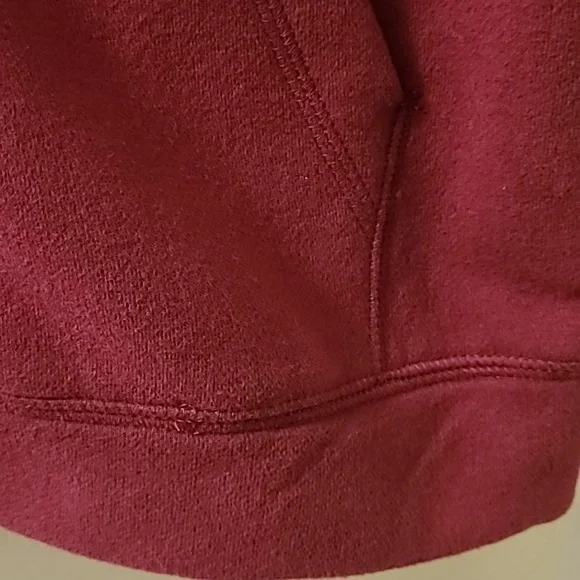 TEK GEAR BOYS ZIPPERED BURGUNDY HOODIE SIZE XL - Picture 4 of 9